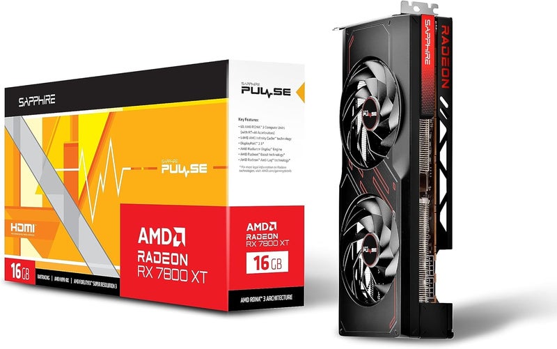 Sapphire 11330-02-20G Pulse AMD Radeon RX 7800 XT Gaming Graphics Card with 16GB GDDR6, AMD RDNA 3 - Image 3